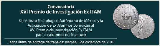 Convocatoria Premio de Investigación Ex ITAM