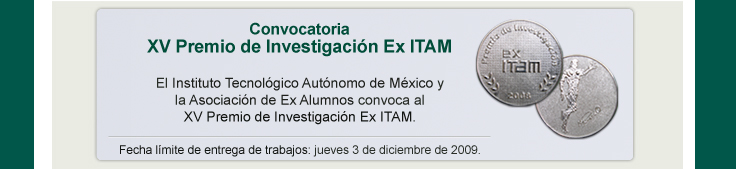 Convocatoria XV Premio de Investigación Ex ITAM