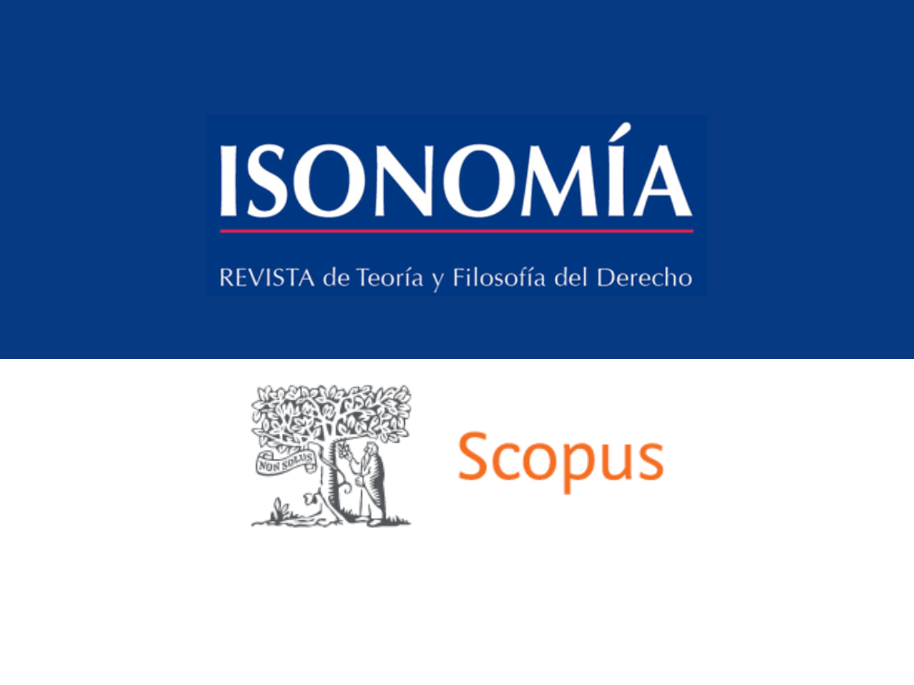 Isonomía, indexada en Scopus