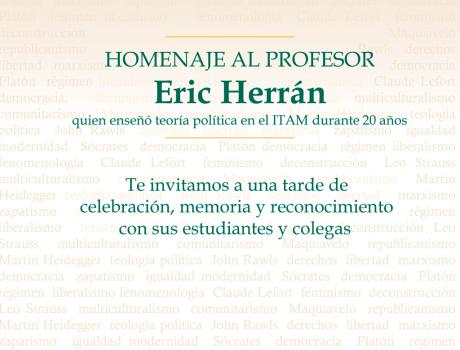 Homenaje a Eric Herrán