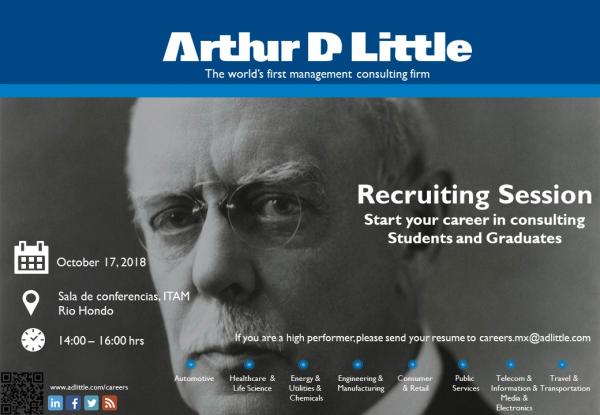 Bolsa de Trabajo invita a la presentación de Arthur Little