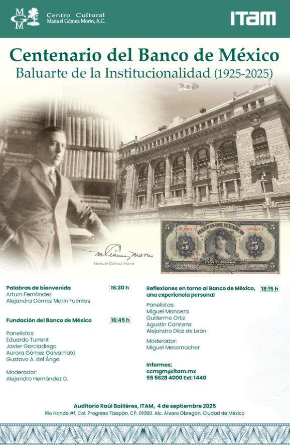 Conmemoración del Centenario del Banco de México: Baluarte de la Institucionalidad (1925-2025)