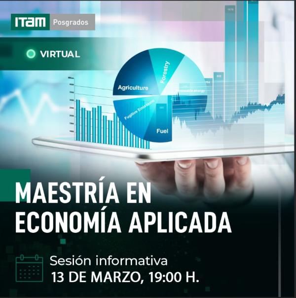 Sesión informativa en línea de la Maestría en Economía Aplicada