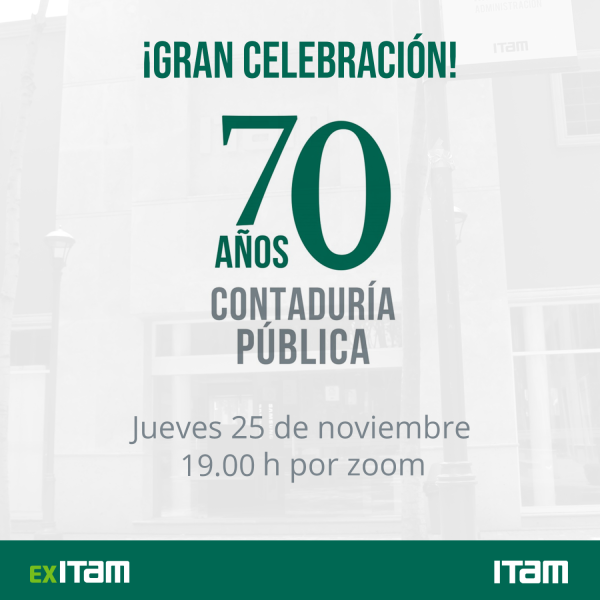 Celebración por el 70 aniversario del programa en Contaduría Pública