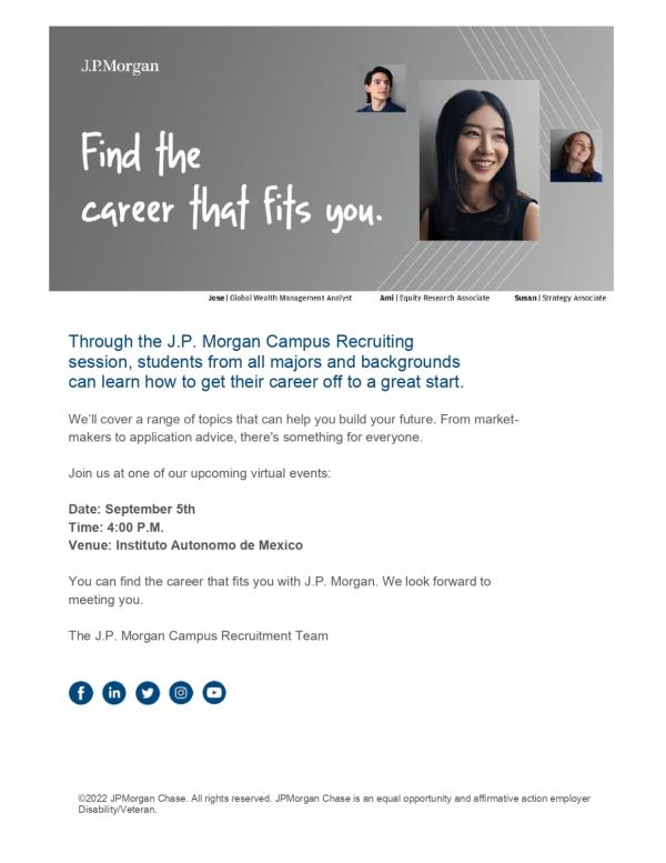 Poster: Reclutamiento JP Morgan