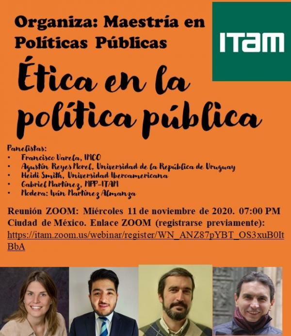 Póster Ética en la política pública