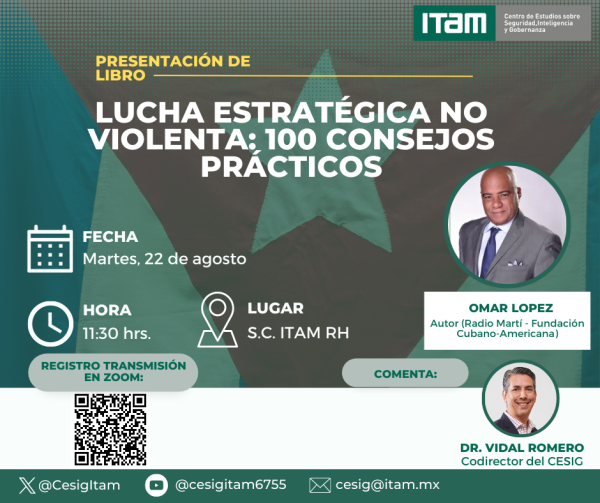 Seminario de seguridad - CESIG: "Lucha estratégica no violenta: 100 consejos prácticos" 