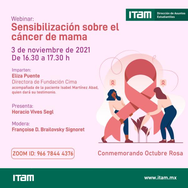 Webinar: Sensibilización sobre el cáncer de mama